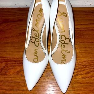 Sam Edelman White Heels